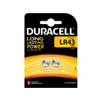 DURACELL - Batterie Specialistiche LR43 ALCALINE 1,5V - confezione da 2 - 5000394052581            - SPE-LR43